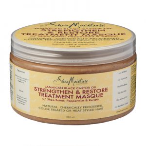 Shea Moisture kaukė Strengthen Grow and Restore (355 ml)