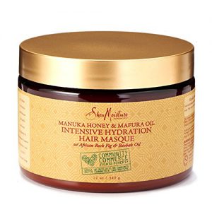 Shea Moisture Manuka Honey & Mafura Oil, Intensyvi drėkinamoji kaukė (340 g.)