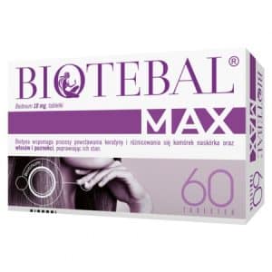 Biotebal max 60 tablečių iš Lenkijos su siuntimu į LT